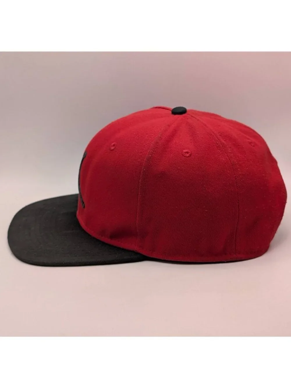 Vintage Air Jordan Jumpman Snapback Hat Red Black Flat Bill Adult OSFM 90s Y2K